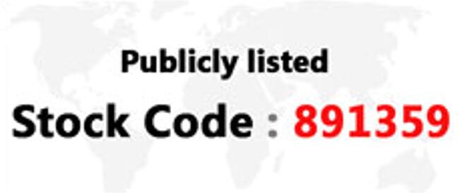 Publicly listed Stock Code: 891359
